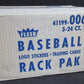 1987 Fleer Baseball Rack Pack Case (3 Box) (00623) (Sealed)