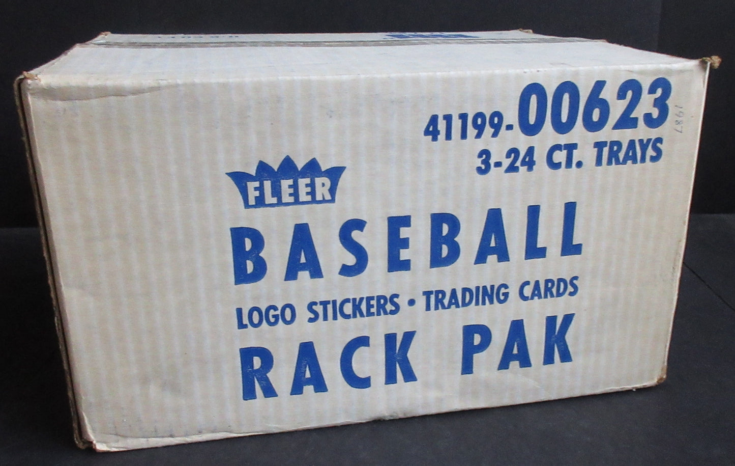 1987 Fleer Baseball Rack Pack Case (3 Box) (00623) (Sealed)