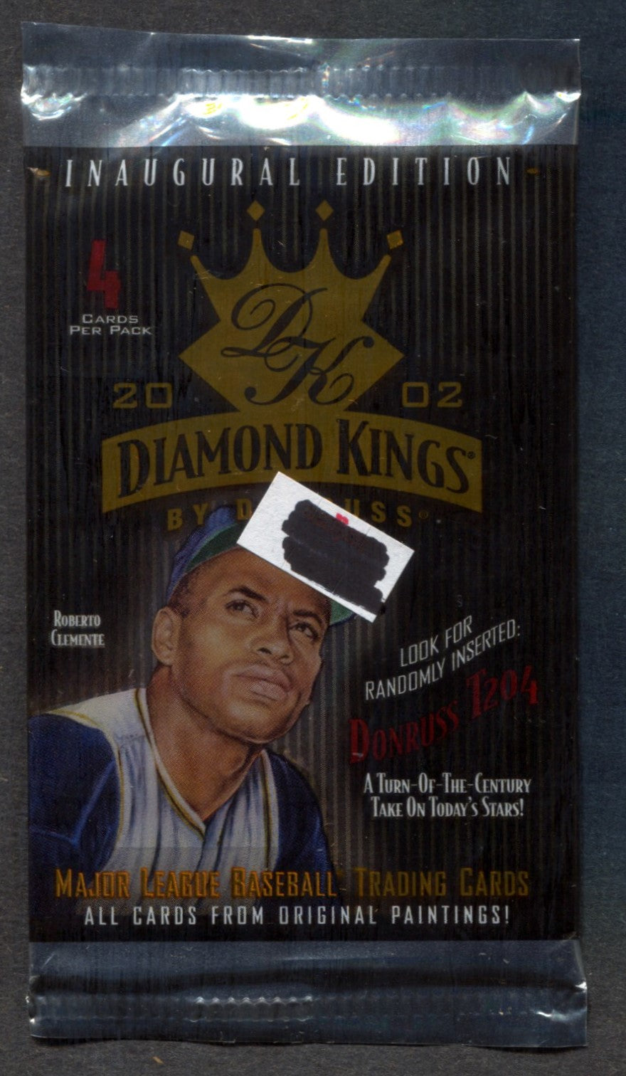 2002 Donruss Diamond Kings Baseball Unopened Pack (Retail) (4) (PS)