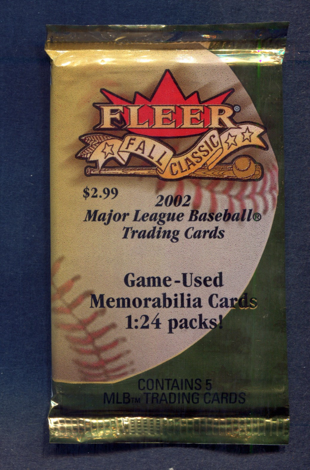2002 Fleer Fall Classic Baseball Unopened Pack (Pre-Priced) (5)