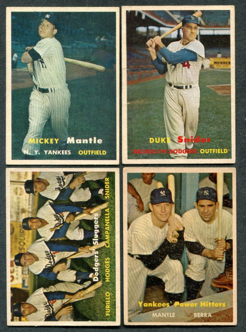 1957 Topps Baseball Complete Set EX (407) (24-580)