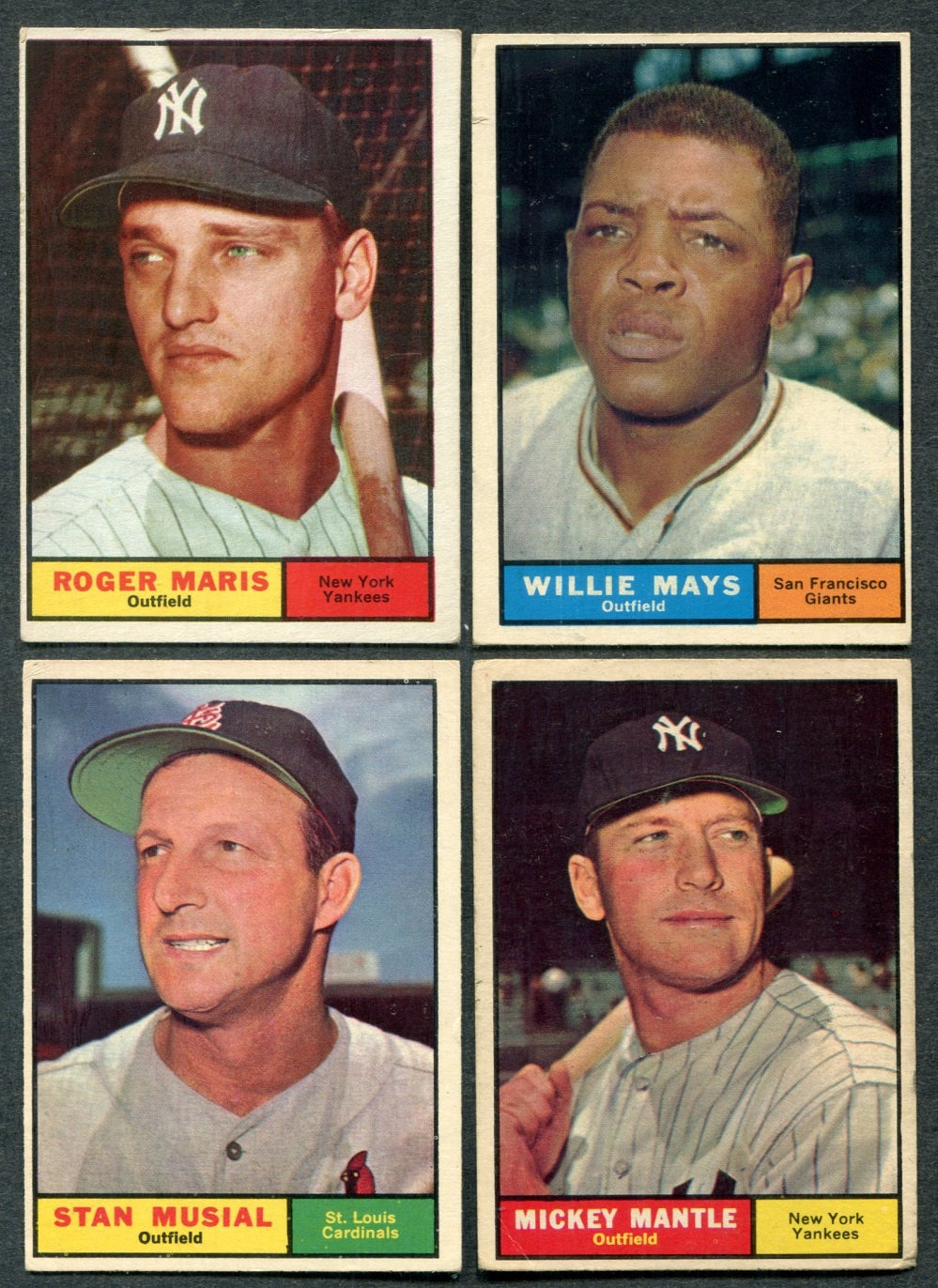 1961 Topps Baseball Complete Set EX (587) (24-583)