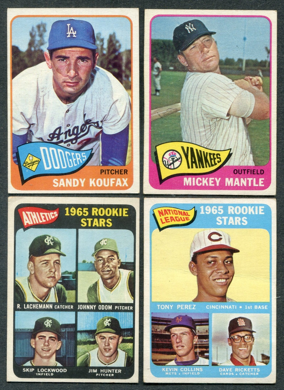 1965 Topps Baseball Complete Set EX (598) (24-585)