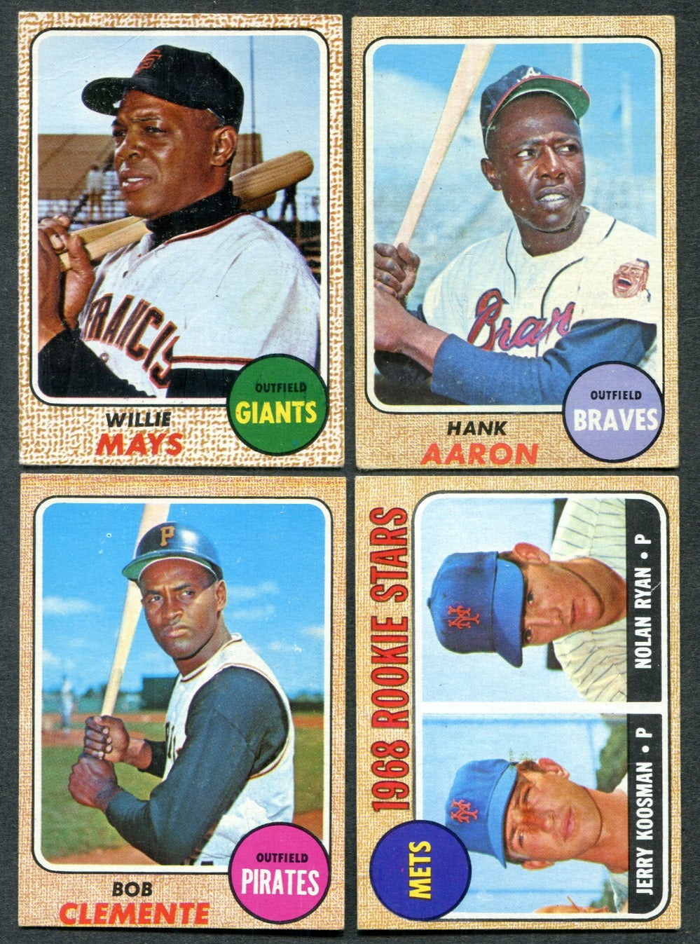 1968 Topps Baseball Complete Set EX EX/MT (598) (24-588)