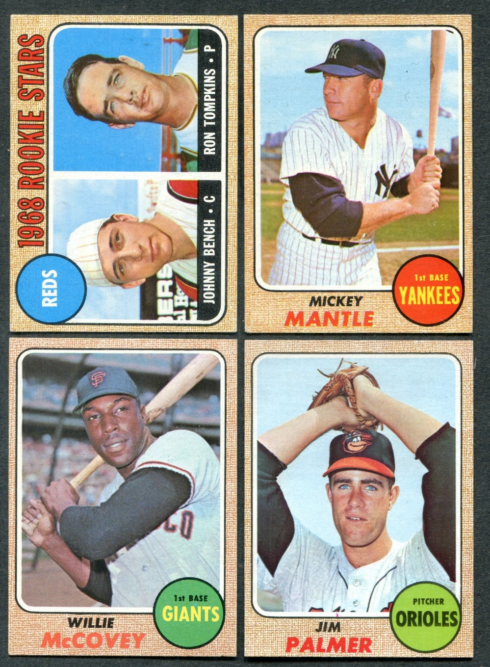 1968 Topps Baseball Complete Set VG VG/EX (598) (24-589)