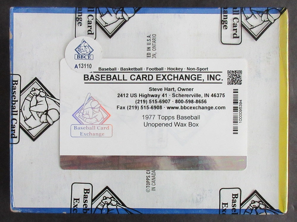 1977 Topps Baseball Unopened Wax Box (BBCE) (A13110)