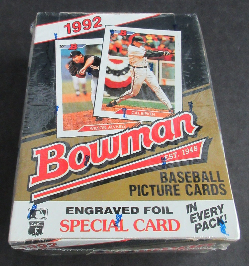 1992 Bowman Baseball Unopened Box (Topps Wrap)