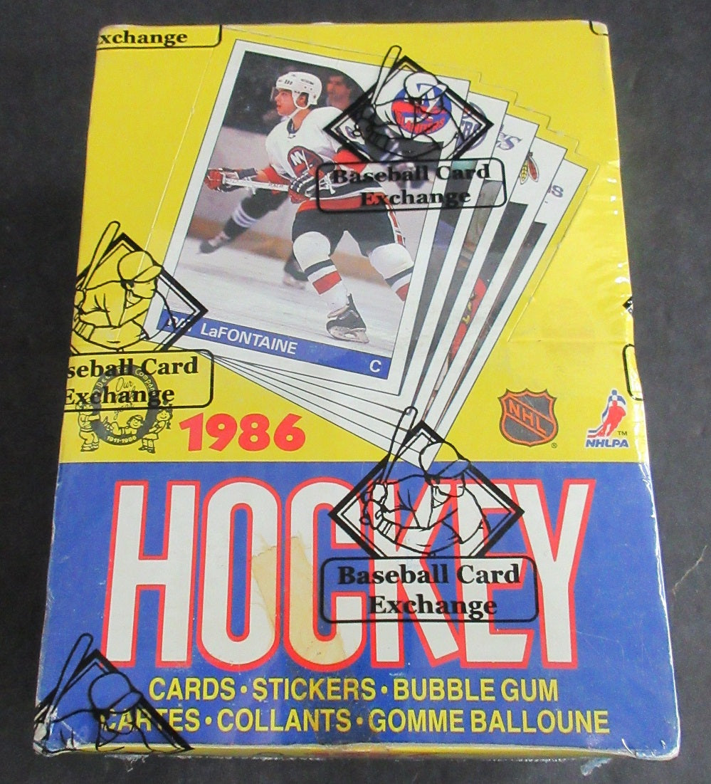 1985/86 OPC O-Pee-Chee Hockey Unopened Wax Box (BBCE) (X1436)