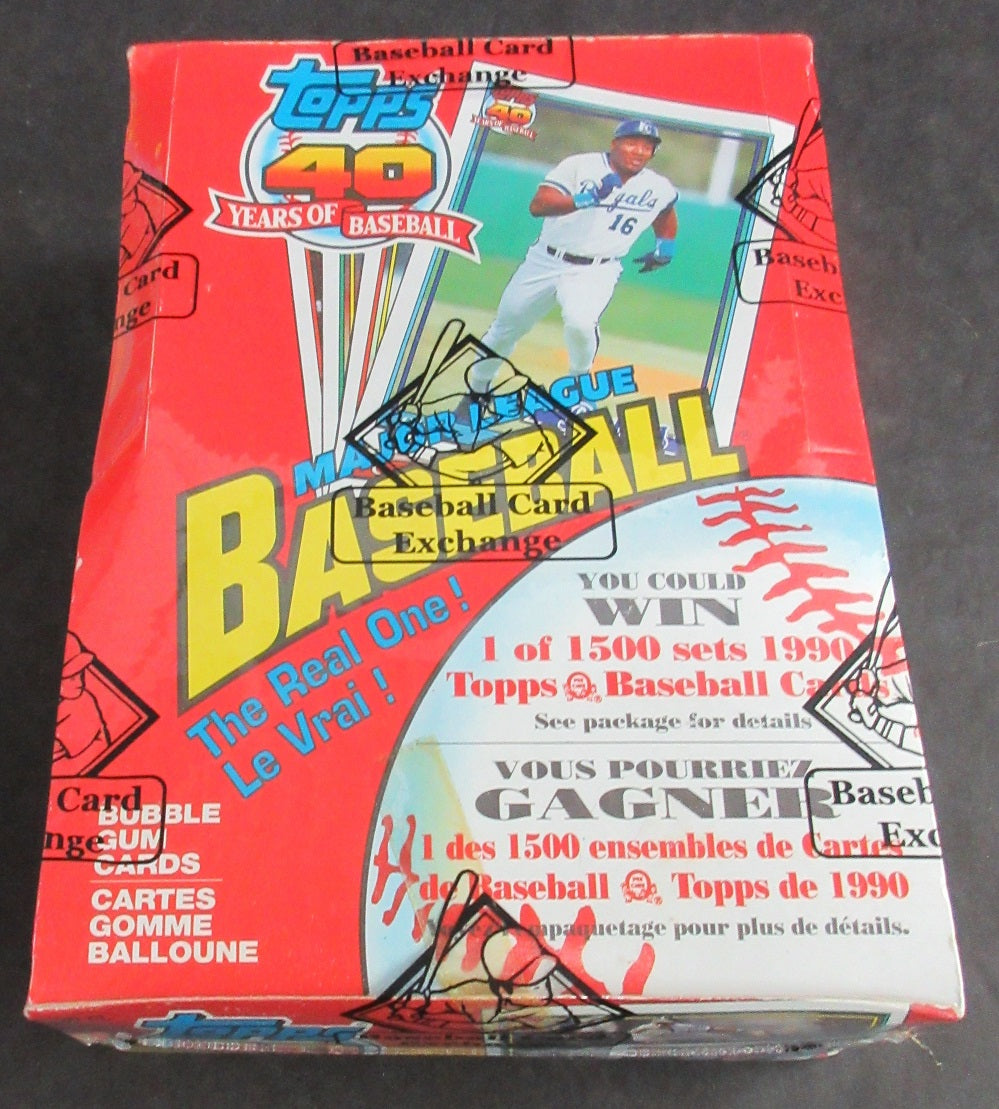 1991 OPC O-Pee-Chee Baseball Unopened Wax Box (FASC) (Read)