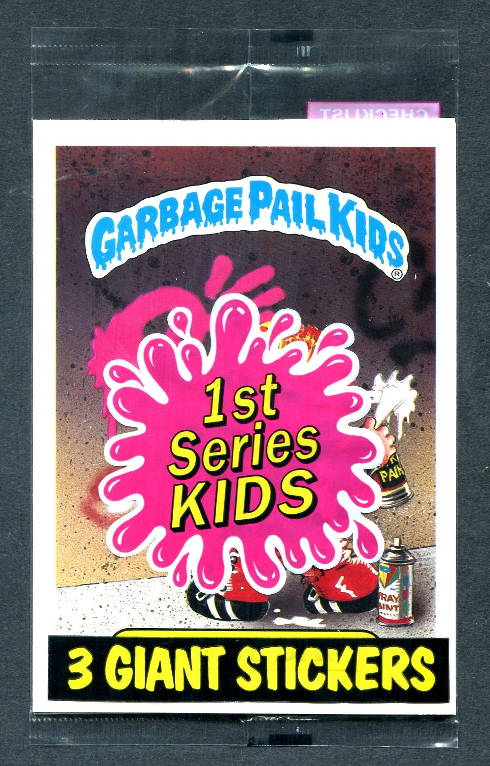 Garbage Pail Sticker Round 1986 Topps Garbage Pail Kids Series 1 Giant Stickers Unopened Pack (3 ...
