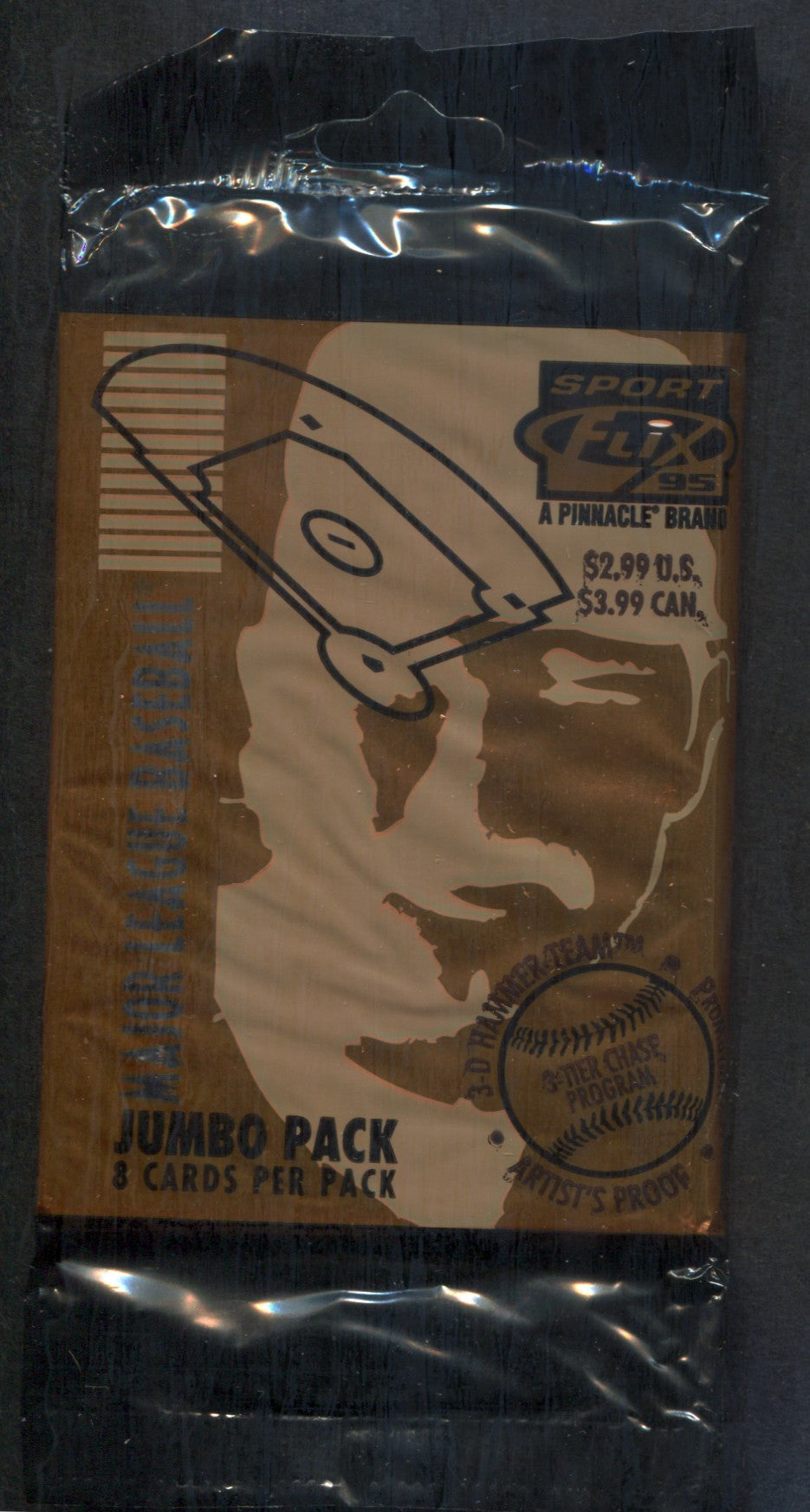 1995 Sportflix Baseball Unopened Jumbo Pack (Pre-Priced) (8)