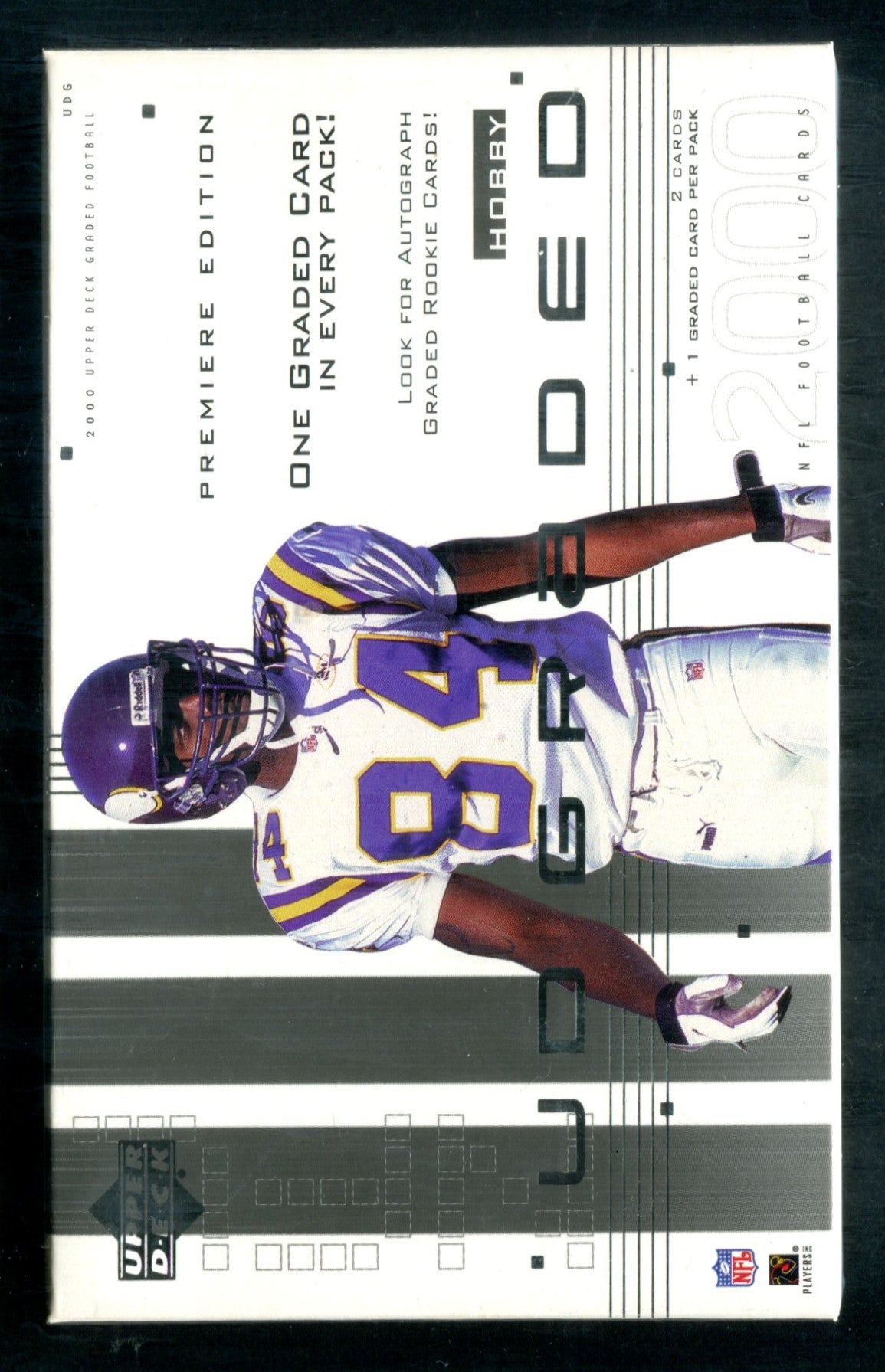 2000 Upper Deck Graded Football Unopened Pack (Hobby) (2+1)