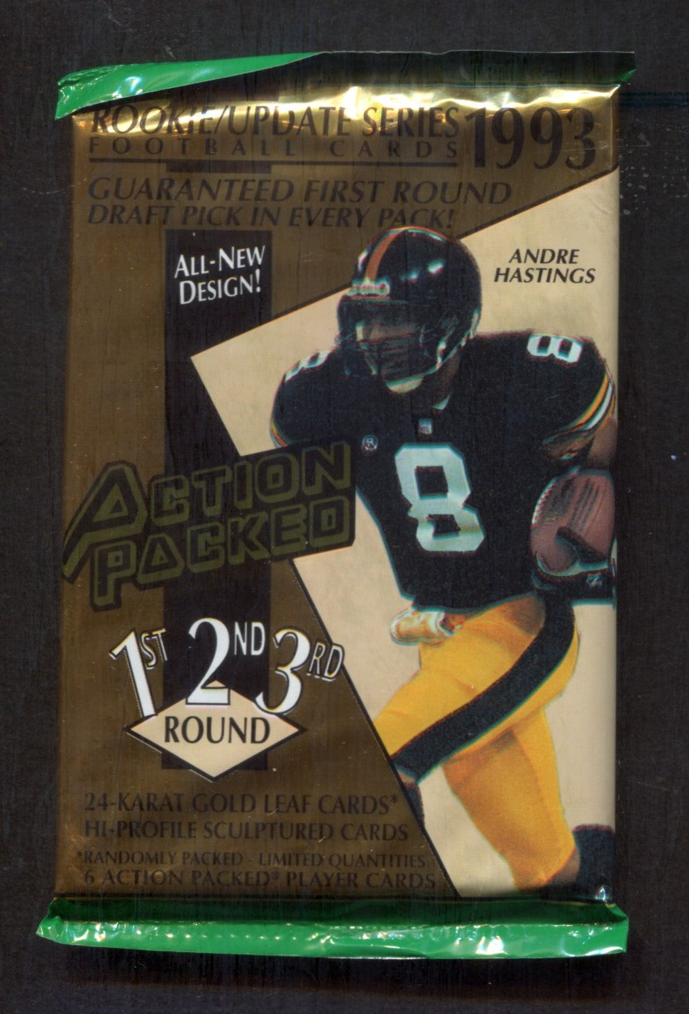 1993 Action Packed Football Unopened Rookie Update Series Unopened Pack (6)