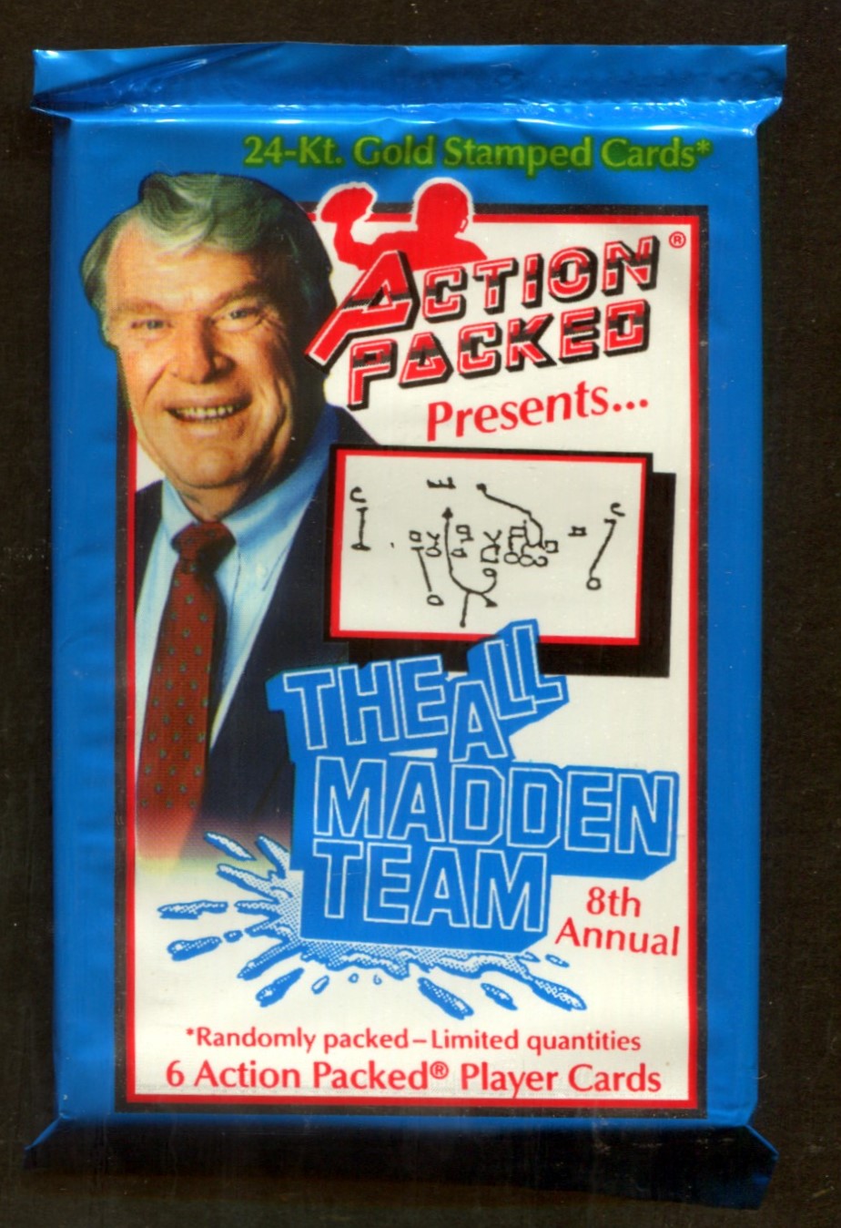 1991 Action Packed Football All Madden Team 8th Annual Unopened Pack