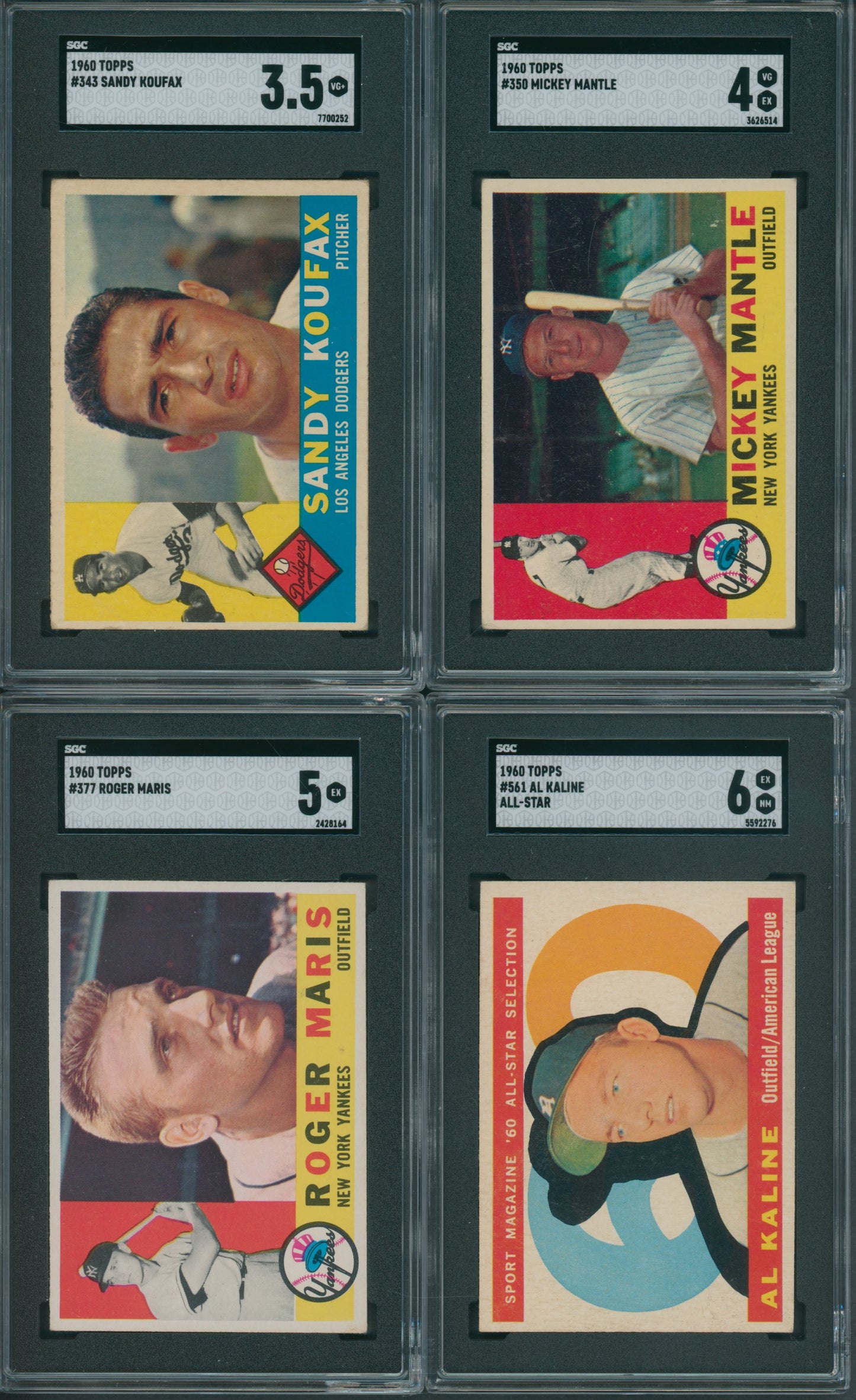 1960 Topps Baseball Complete Set EX (572) (w/ Graded) (23-515)