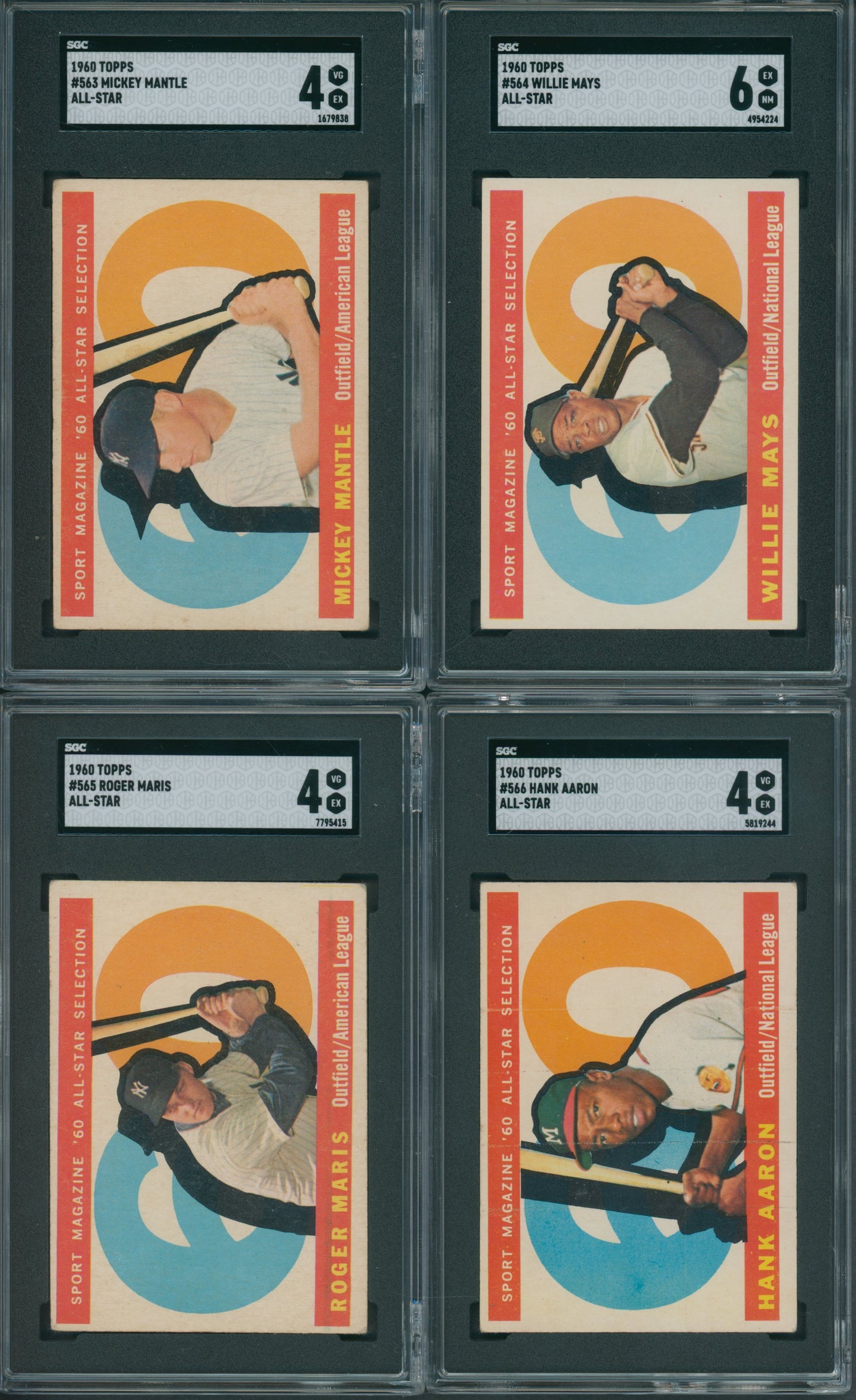 1960 Topps Baseball Complete Set EX (572) (23-515)