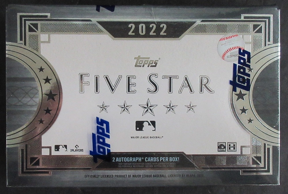 2022 Topps Five-Star Baseball Box (Hobby) (2 Autos)