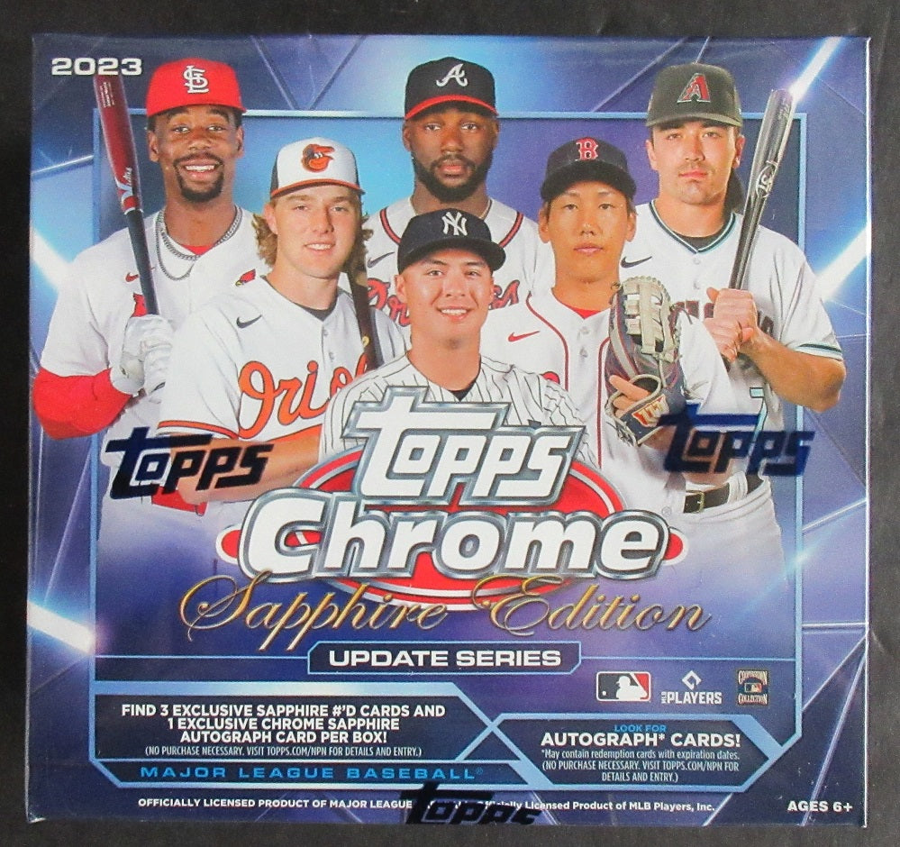 2023 Topps Chrome Baseball Update Series Sapphire Edition Box (Hobby) (8/4)