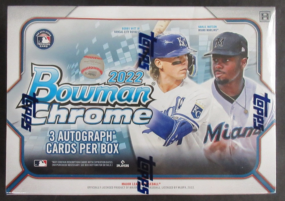 2022 Bowman Chrome Baseball Box (HTA) (3 Autos)