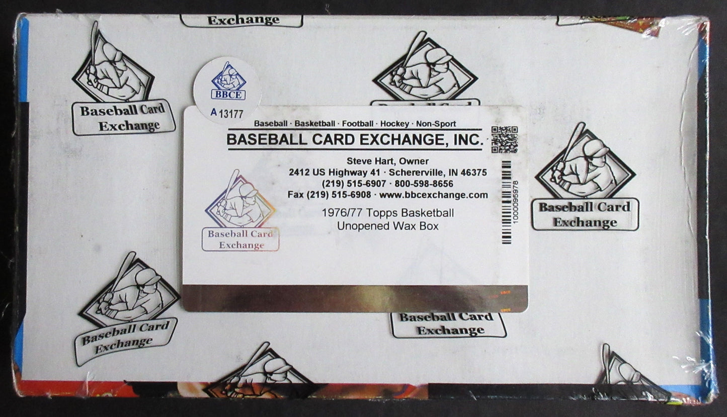 1976/77 Topps Basketball Unopened Wax Box (BBCE) (A13177)