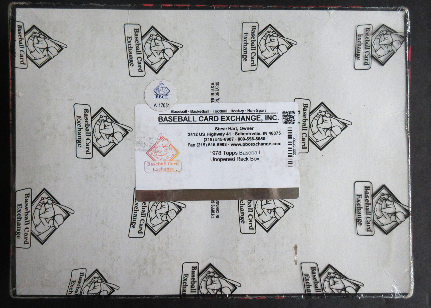 1978 Topps Baseball Unopened Rack Box (BBCE) (A17051)