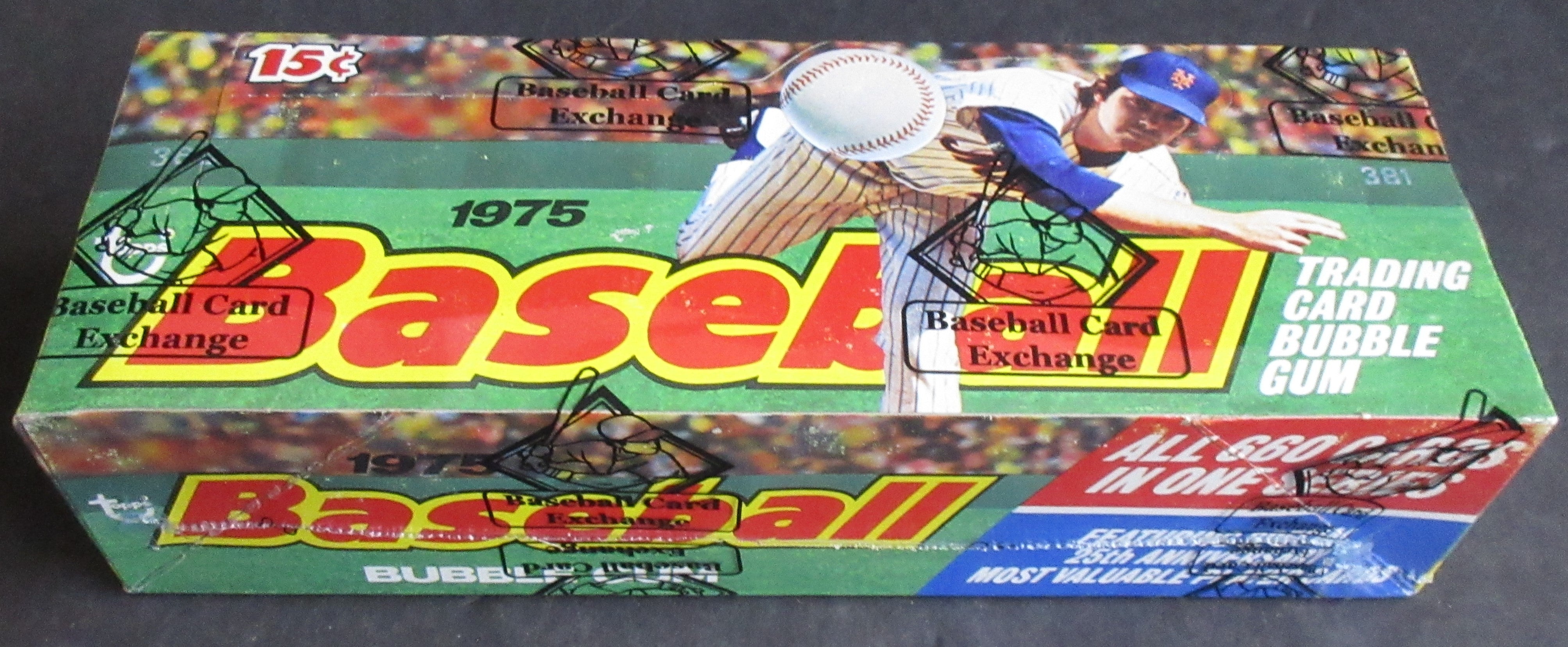 1975 Topps Baseball Unopened Mini Wax Box (BBCE) (A16601)