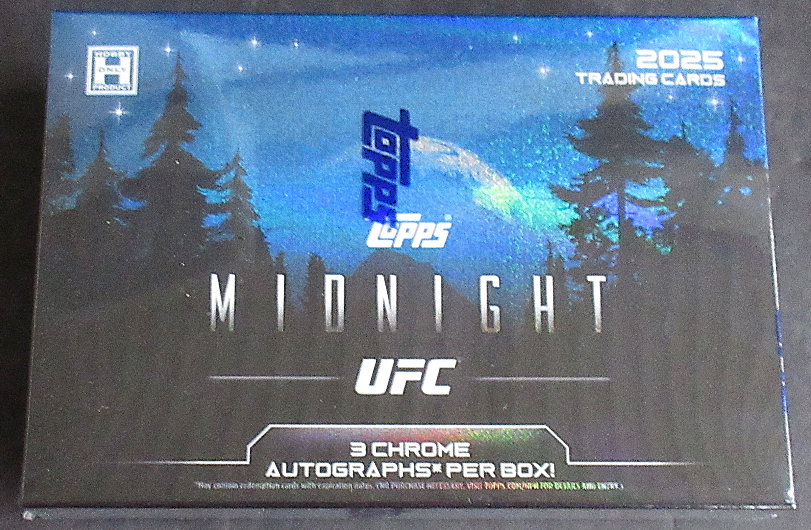 2025 Topps UFC Midnight Unopened Box (Hobby) (1/7) (3 Autos)