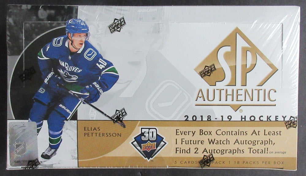 2018/19 Upper Deck SP Authentic Hockey Box (Hobby) (18/5)