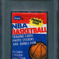 1986 Fleer Basketball Unopened Wax Pack PSA 6