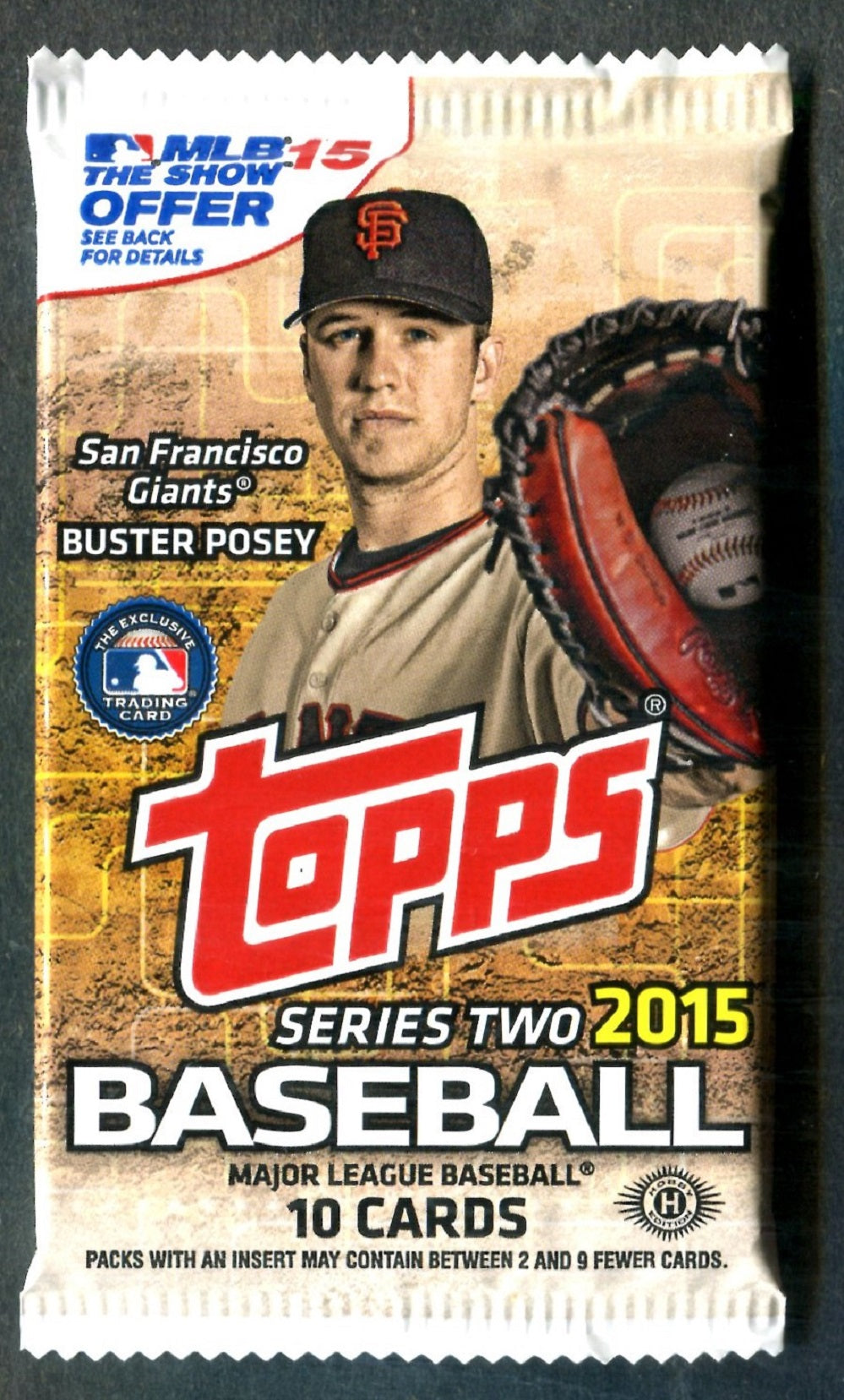 2015 Topps Baseball Unopened Series 2 Pack (Hobby) (10)