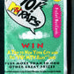 1991 Pro Set Yo! MTV Raps Unopened Pack (10)