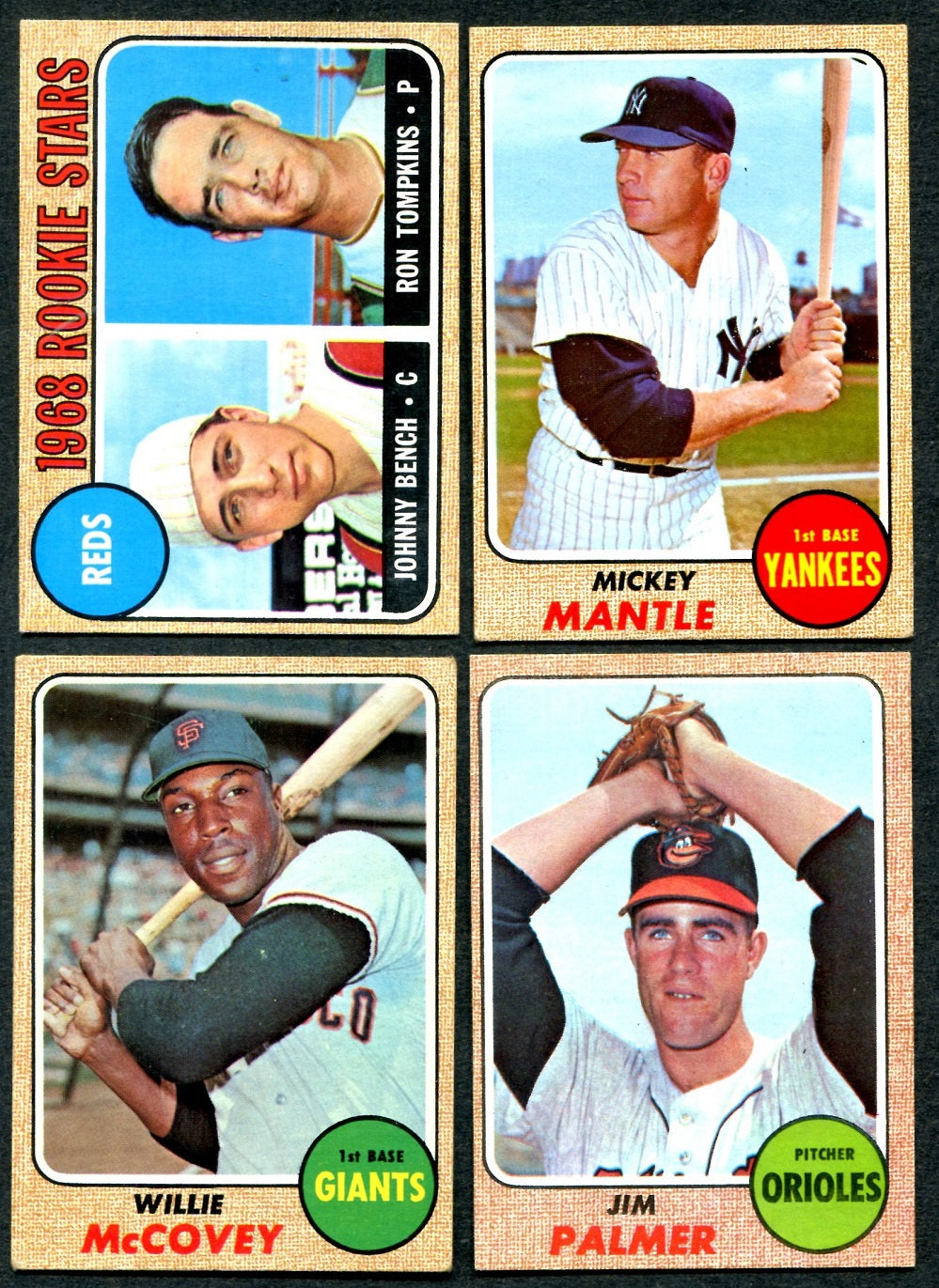 1968 Topps Baseball Complete Set VG (598) (24-595)