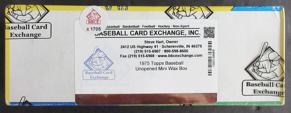 1975 Topps Baseball Unopened Mini Wax Box (BBCE) (X1705)