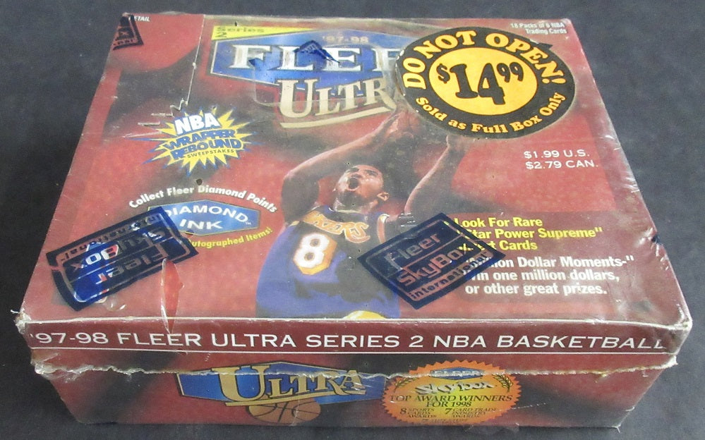 1997/98 Fleer Ultra Basketball Series 2 Unopened Box (Retail) (18/6)