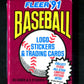 1991 Fleer Baseball Unopened Jumbo Pack (30/3)