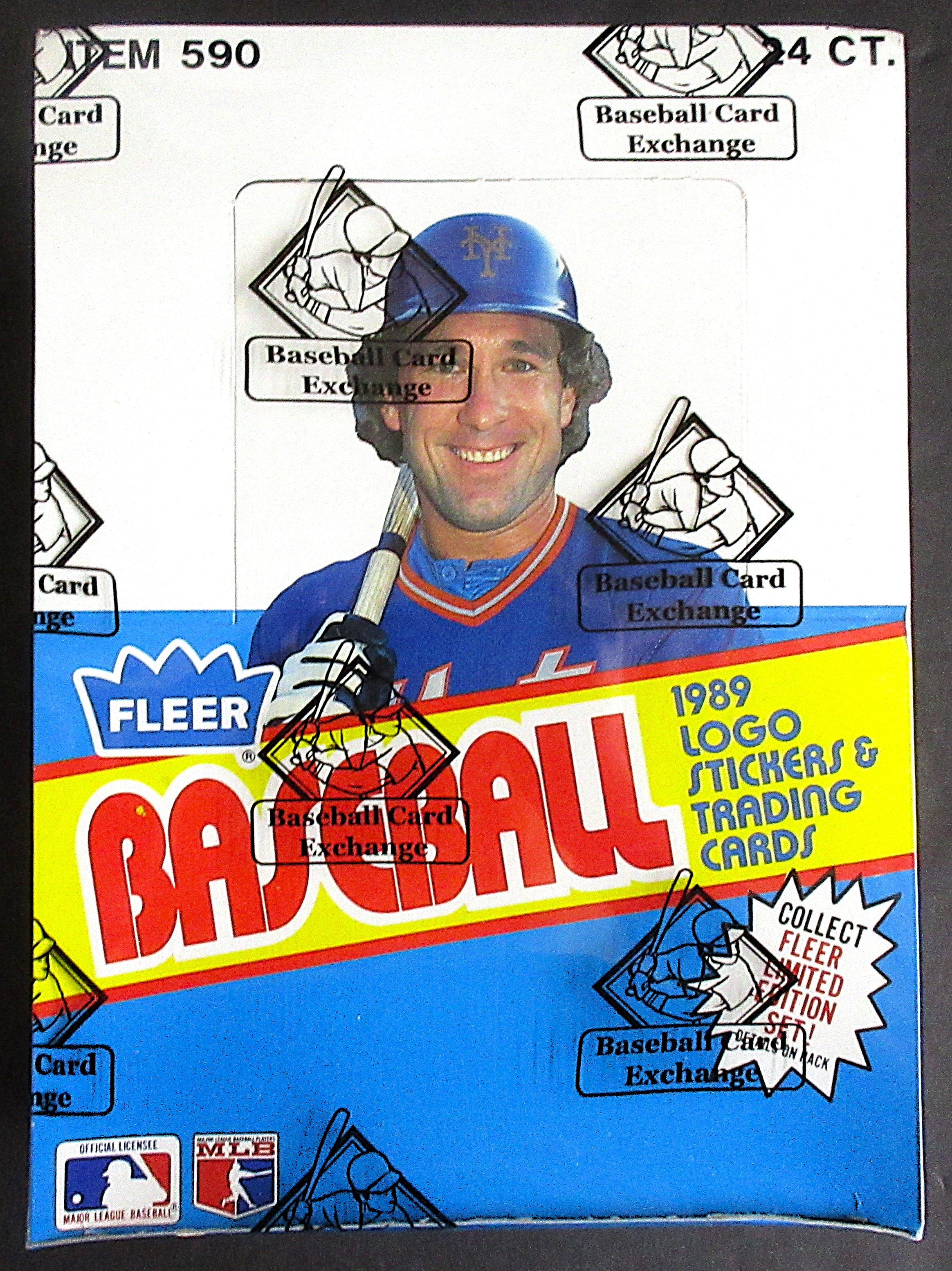 1989 Fleer Baseball Unopened Rack Box (FASC) (Code 90342)