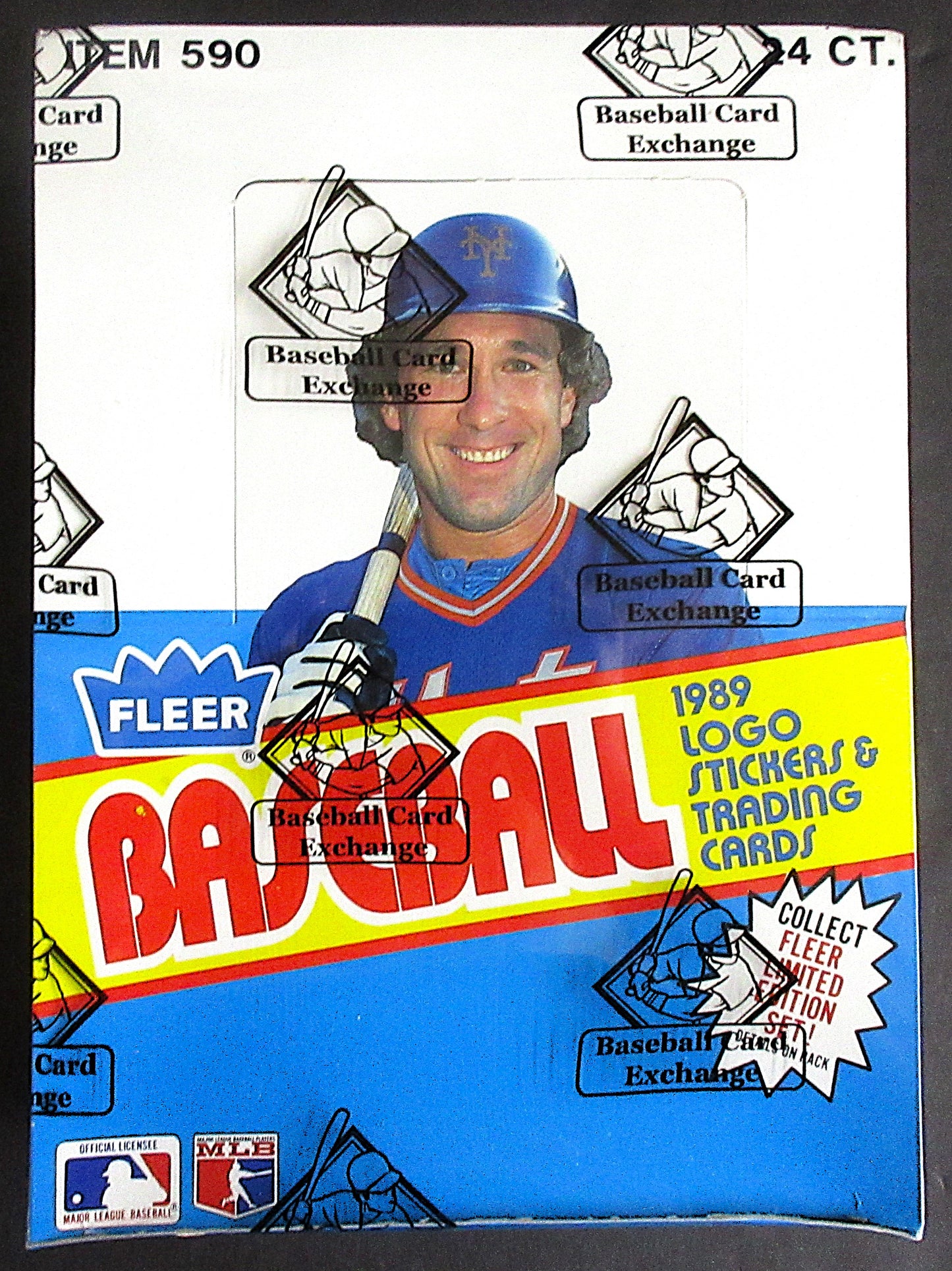 1989 Fleer Baseball Unopened Rack Box (FASC) (Code 90342)
