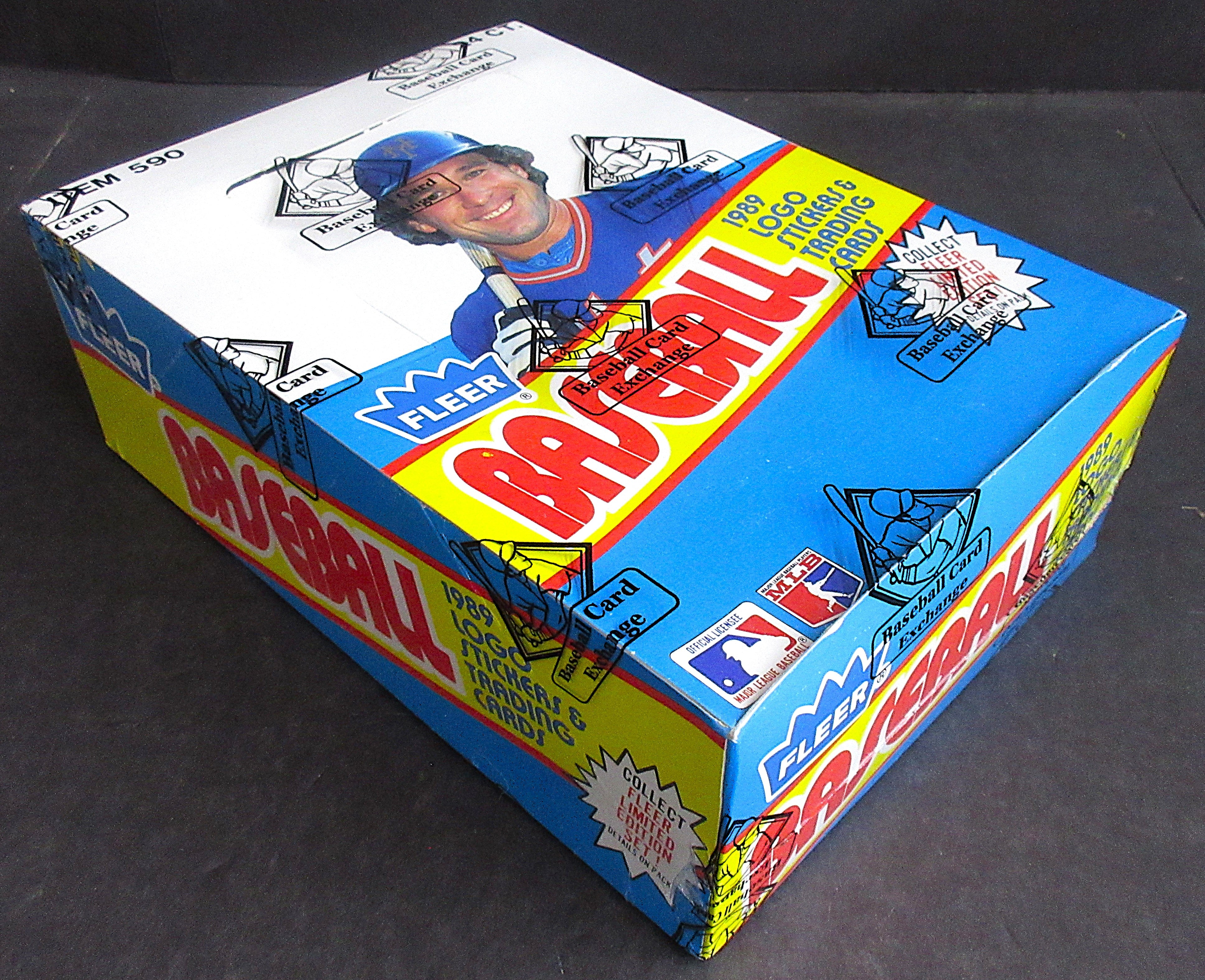 1989 Fleer Baseball Unopened Rack Box (FASC) (Code 90342
