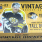 2002/03 Upper Deck Vintage Hockey Box (Hobby) (24/10)