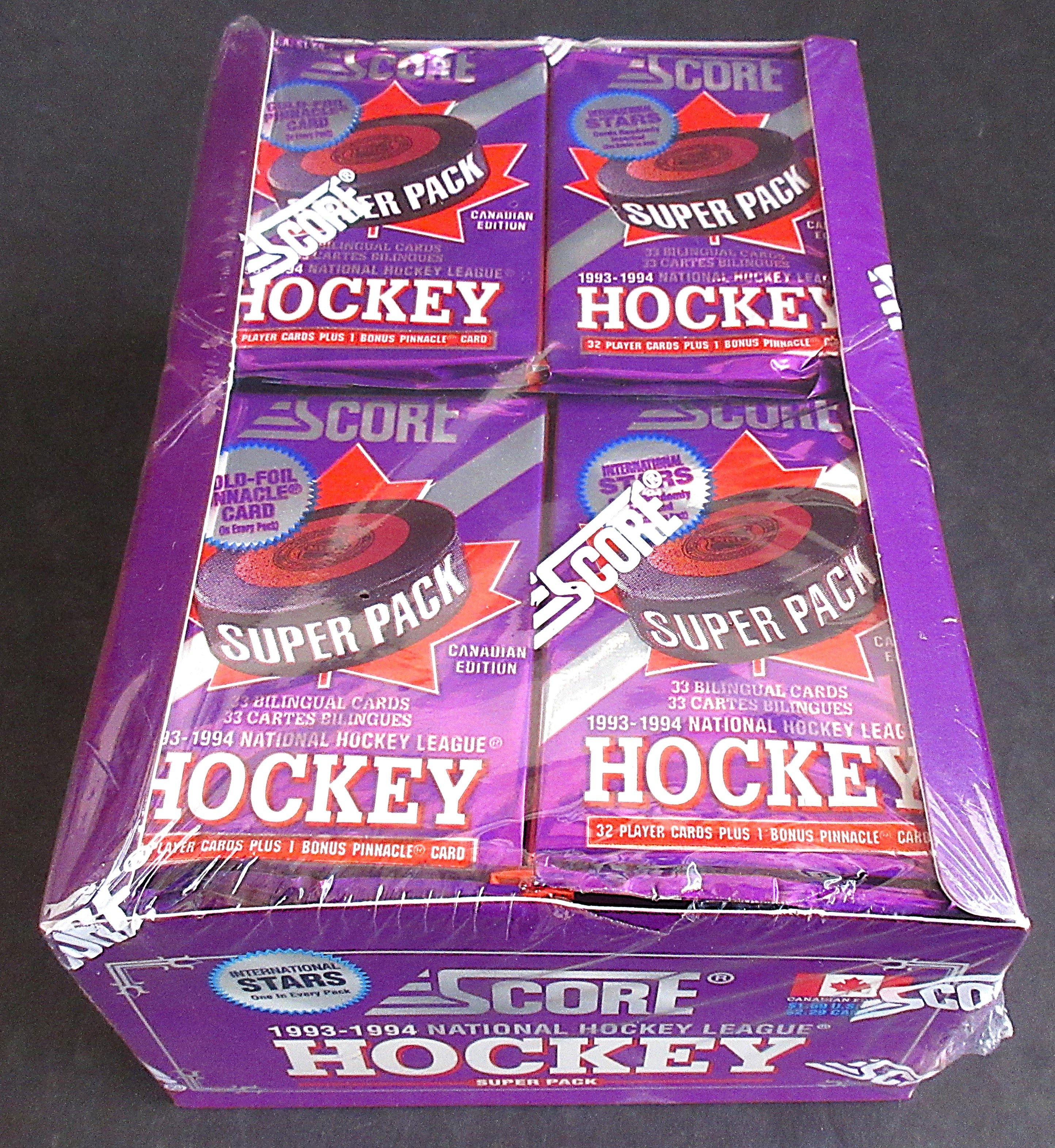 1993/94 Score Hockey Series 1 Super Pack Box (Canada) (24/33)