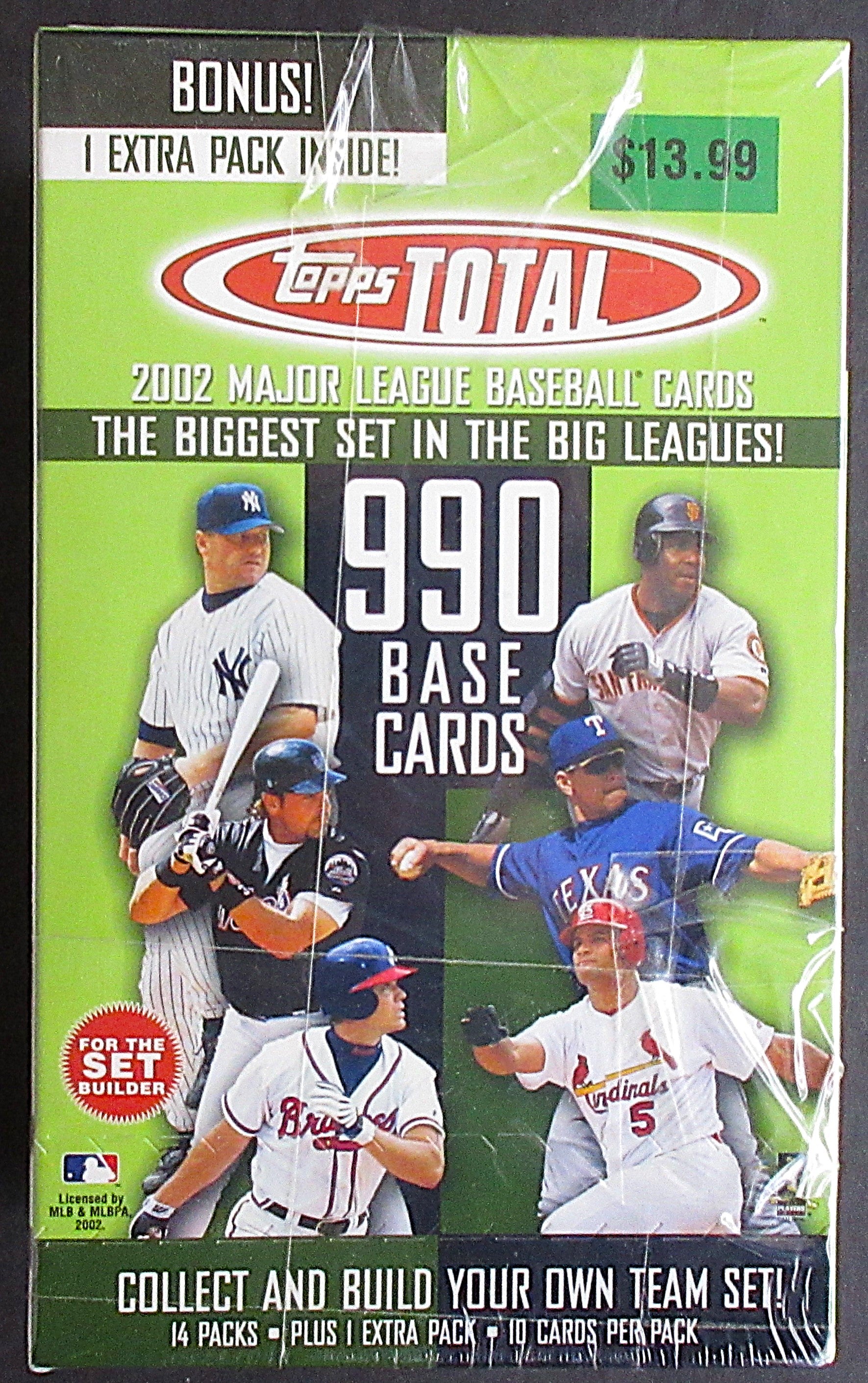 2002 Topps Total Baseball Blaster Box (15/10)