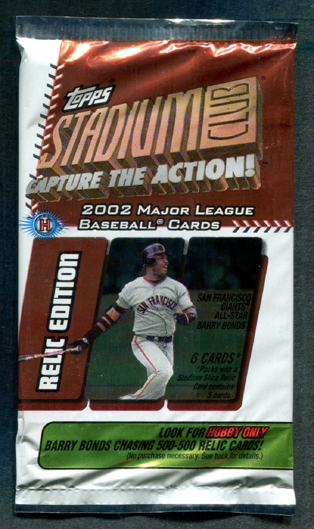 2002 Topps Stadium Club Baseball Relic Edition Unopened Pack (Hobby) (6)