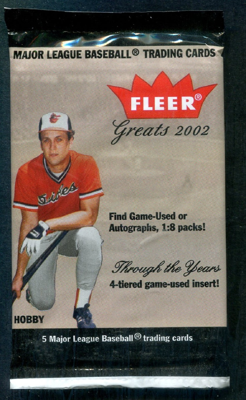 2002 Fleer Greats of the Game Baseball Unopened Pack (Hobby) (5)