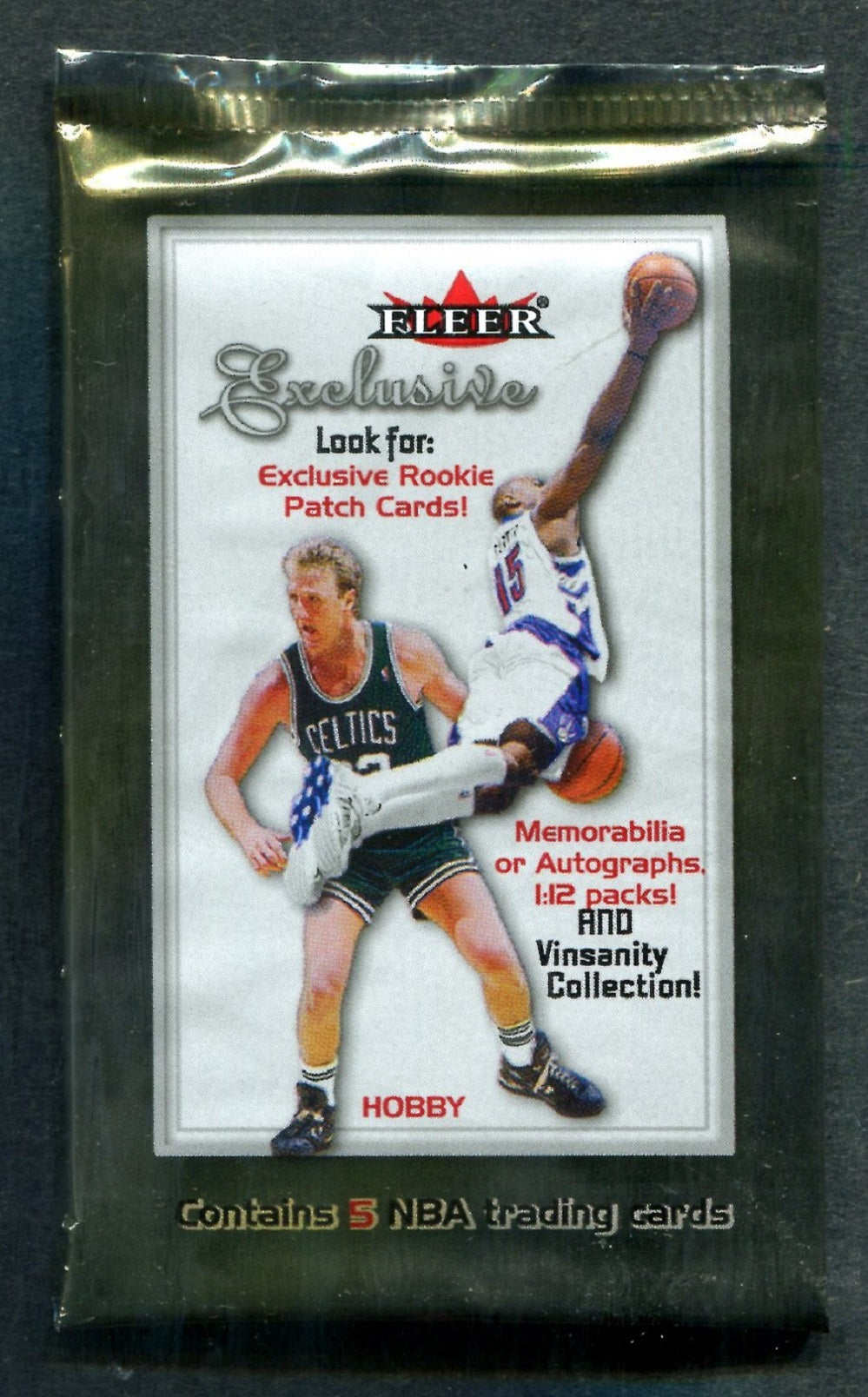 2001/02 Fleer Exclusive Basketball Unopened Pack (Hobby) (5)