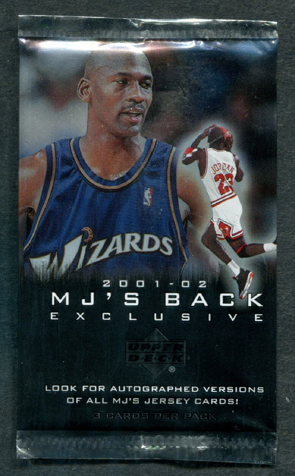 2001/02 Upper Deck MJ's Back Exclusive Basketball Unopened Pack (3)