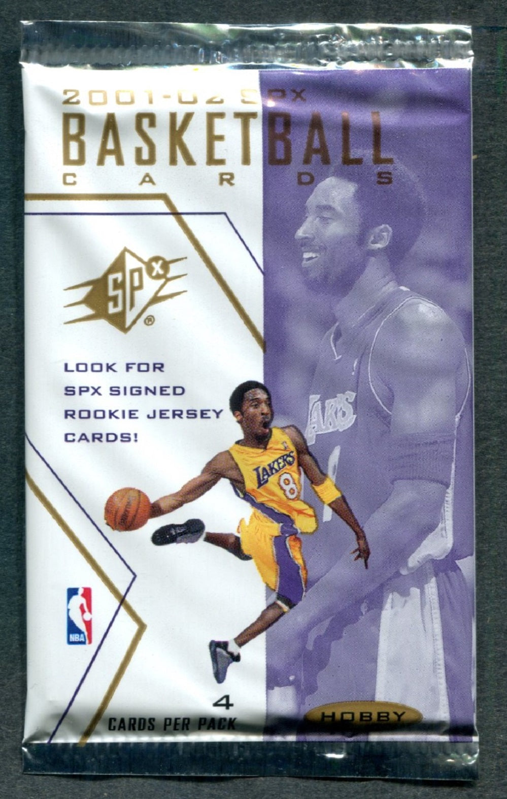 2001/02 Upper Deck SPx Basketball Unopened Pack (Hobby) (4)