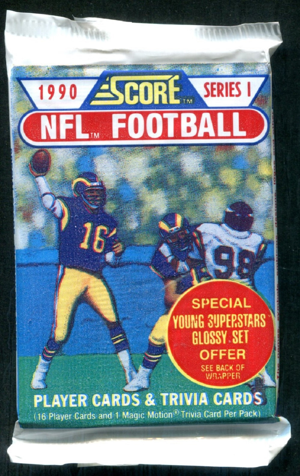 1990 Score Football Unopened Series 1 Unopened Pack