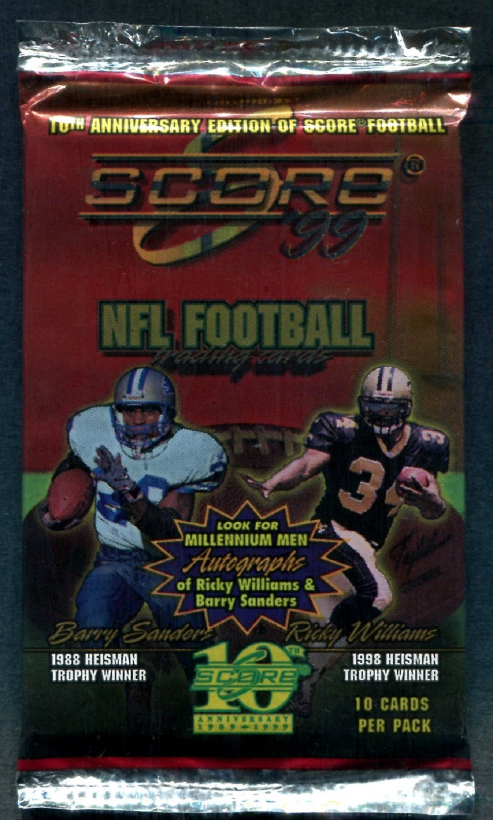 1999 Score Football Unopened Pack (Retail) (10)