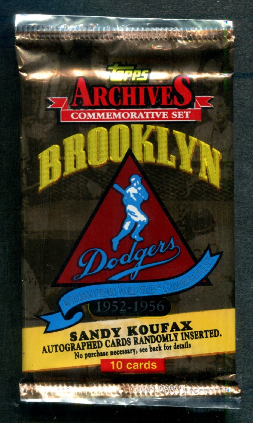 1995 Topps Archives Baseball Brooklyn Dodgers Edition Unopened Pack