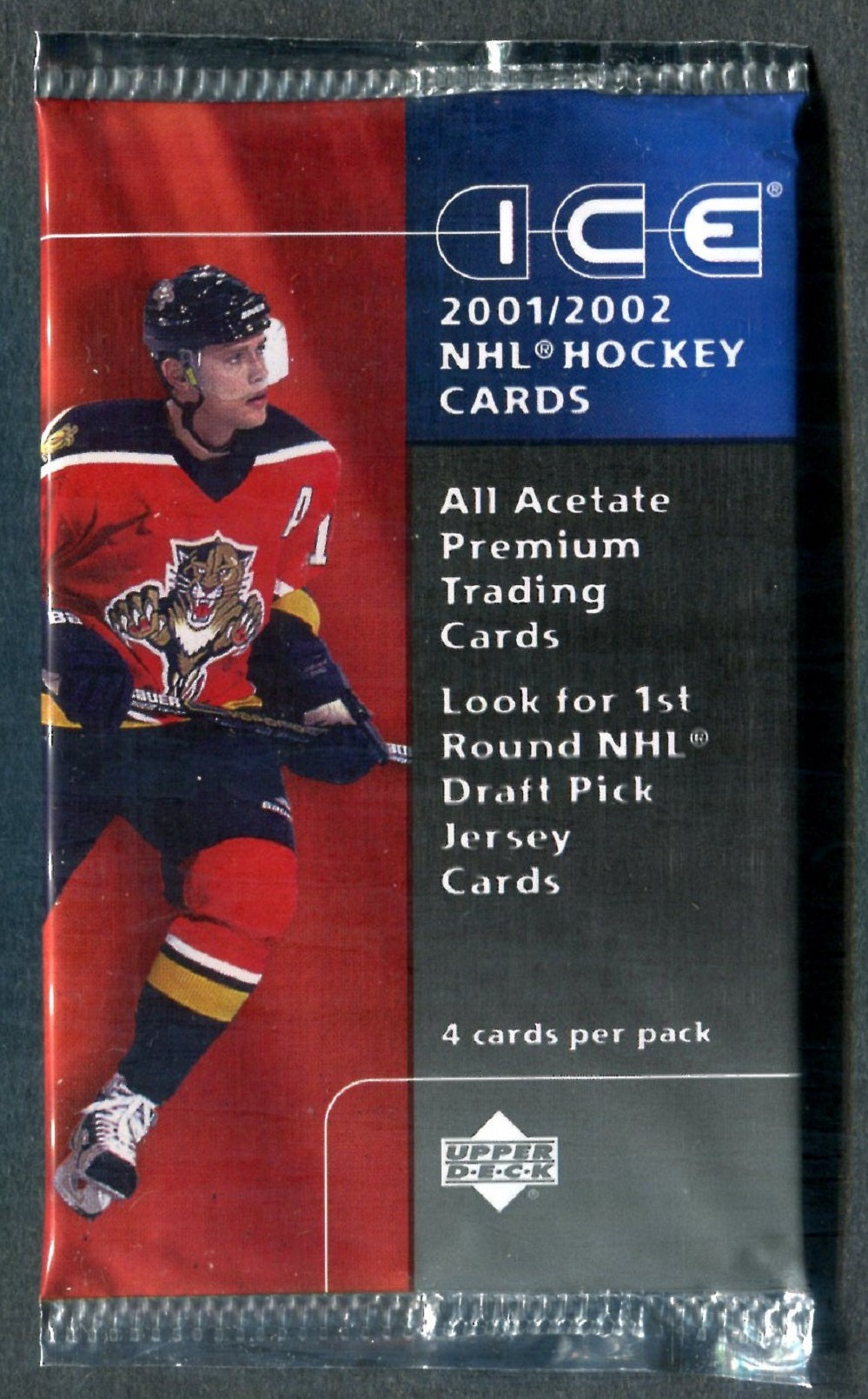 2001/02 Upper Deck Ice Hockey Unopened Pack (4)